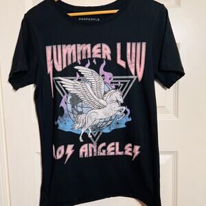 Odd People Collection by Recycled Karma Summer Luv T-Shirt, Women's Size S